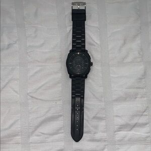 Black Fossil Watch